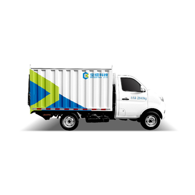 Closed Type Waste Bin Truck Lifting Plate Eco friendly Mini Garbage Truck