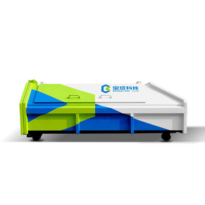 Customized Steel Recycling Mobile Skip Bins Large Waste Garbage Bin