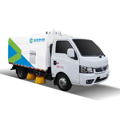 Small Tonnage Road Vacuum Cleaner Truck Cleaning Urban Roads And Parks With Guardrails
