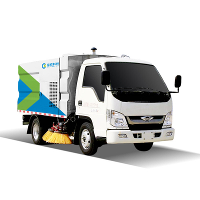 Touchdown Pressure Road Sweeper Truck Hydraulic Control And Automatic Replenishment