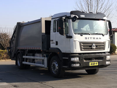 Sinotruck pure electric automatic transmission heavy duty collection vehicle garbage compactor truck