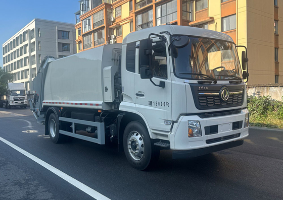 16cub.meters Dongfeng new chassis refuese collection with rear loader garbage compactor truck